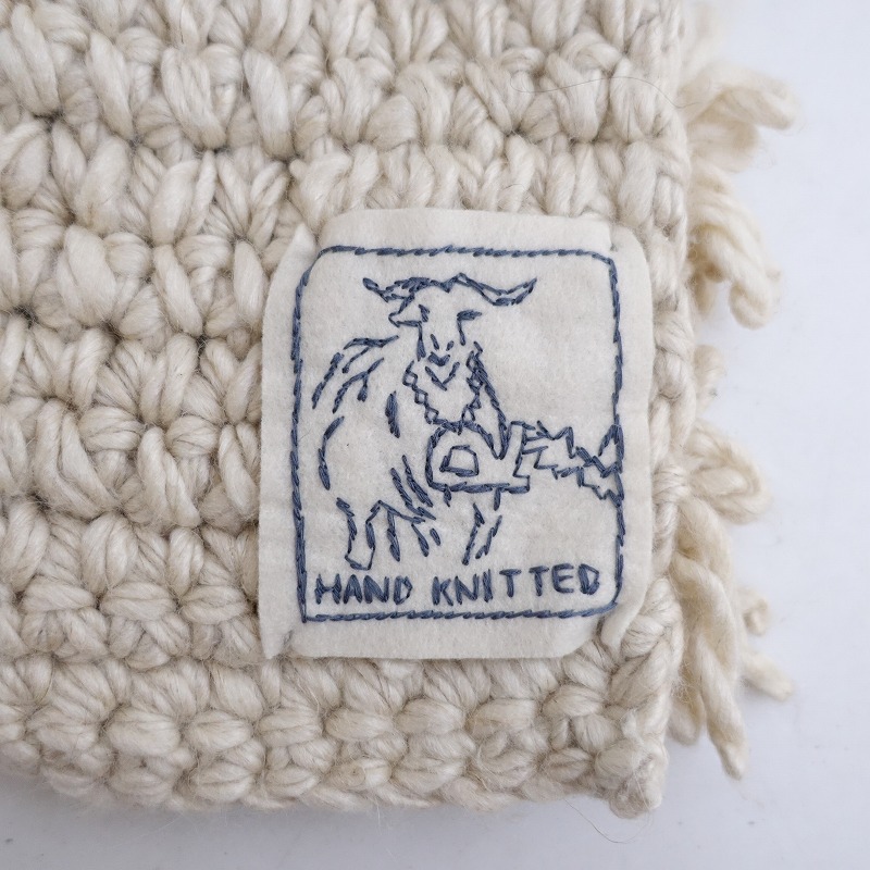 45R ローピングループの手編みマフラー 45R ローピングループの手編み