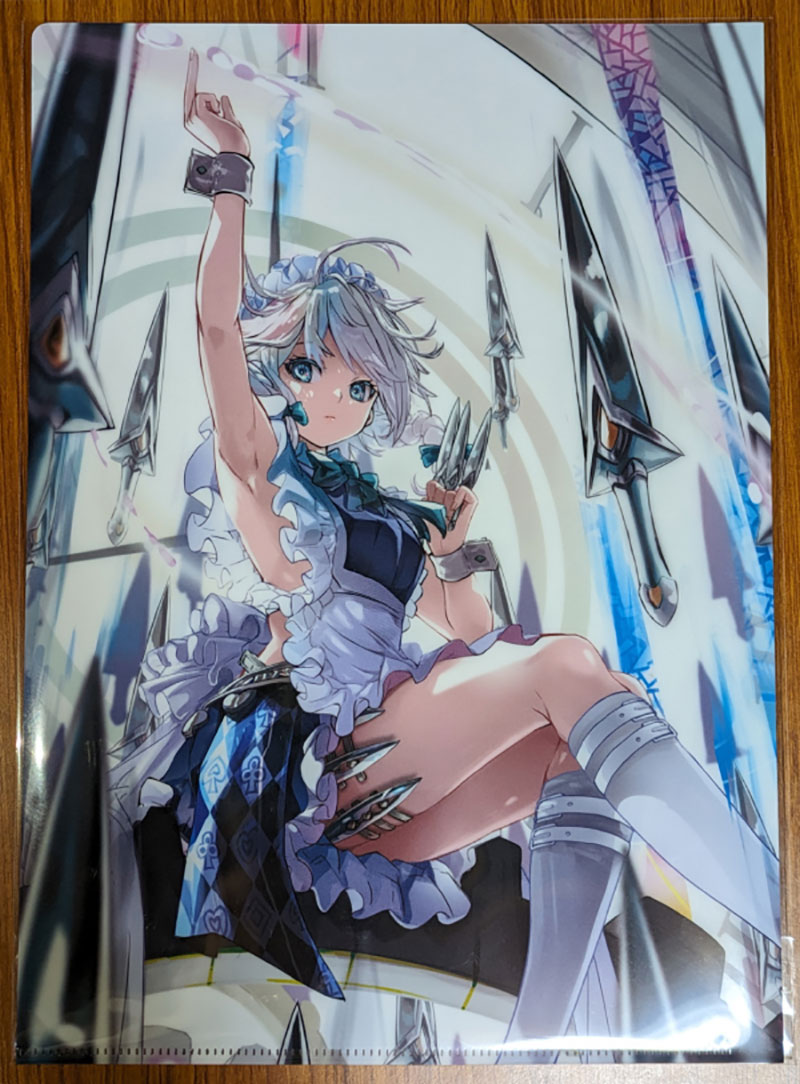 楽天市場】東方Projectクリアファイル 十六夜咲夜 ナイフ群ver(画:L.F.