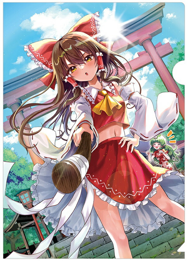 東方project 霊夢 メイド服 美少女 クリアファイル VZ7 23663-1.jpg