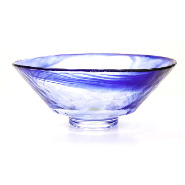 楽天市場】ガラス 抹茶碗 平茶碗 義山 瑠璃（超耐熱）東太武朗作