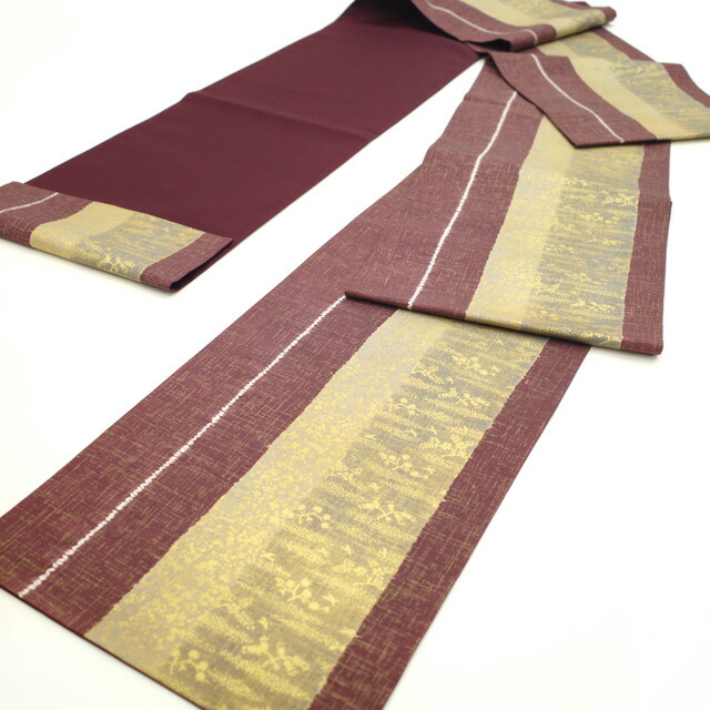 楽天市場】【中古】 本場牛首紬 袋帯 リサイクル 石川県指定無形文化財