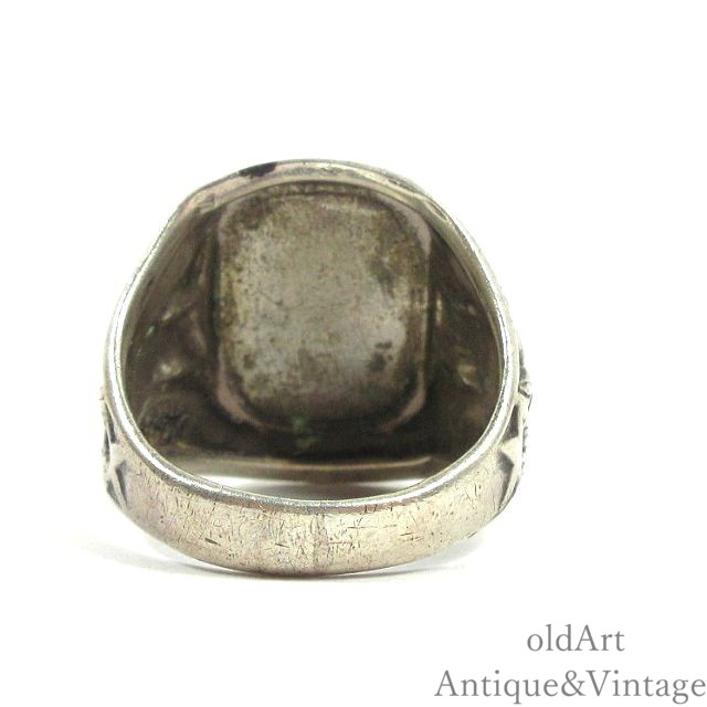 米陸軍 1940～1950年代？ スターリングシルバー 指輪 米陸軍 1940