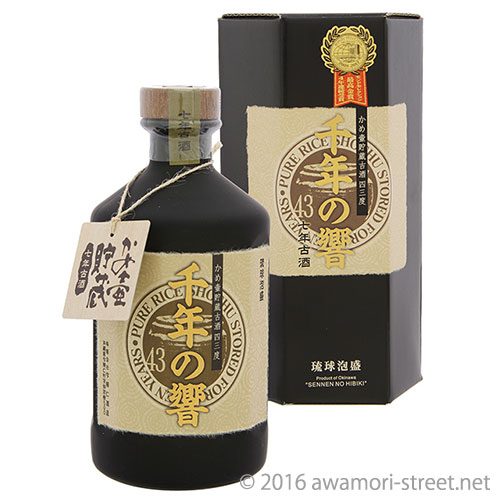楽天市場】千年の響 かめ壷貯蔵 7年古酒 43度,720ml / 今帰仁酒造 / 四
