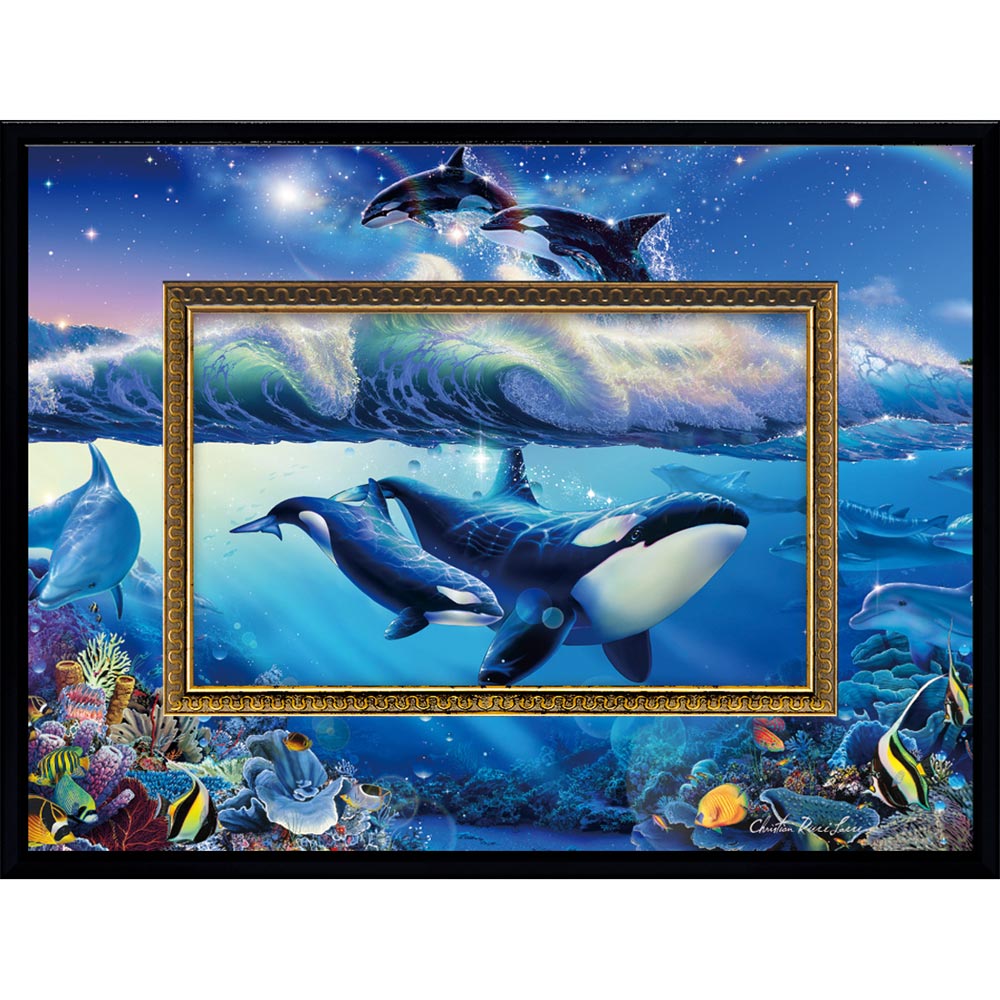 クリスチャン・ラッセン/インフィニットウェイ 複製画 額装