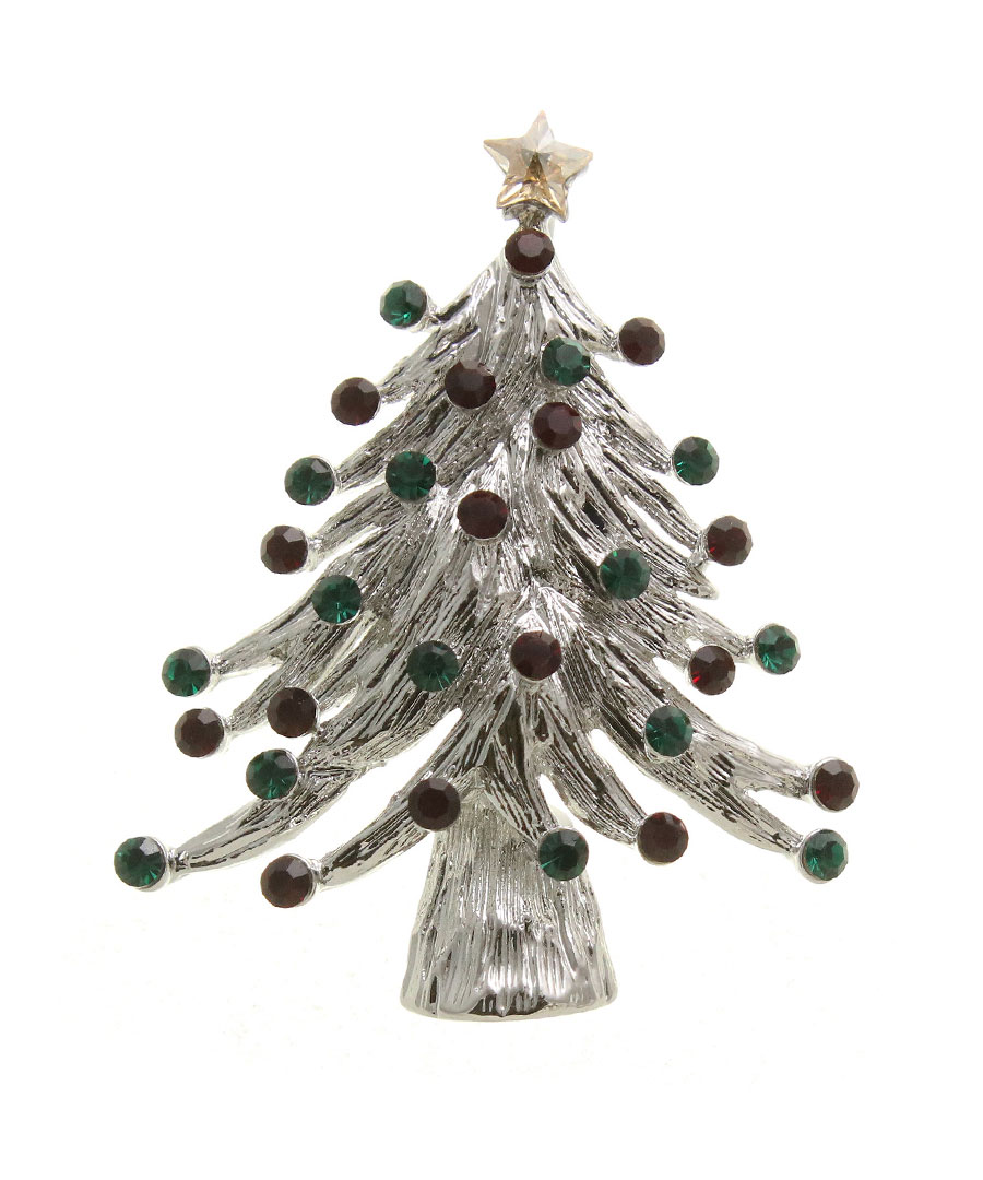 楽天市場】【ラスト15％OFFクーポン配布中】クリスマスツリーブローチ