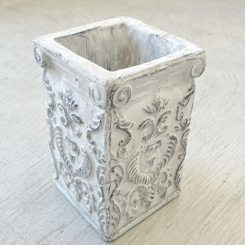 楽天市場】植木鉢 四角 アンティーク クラナススクエアS＜ 12cm 4号