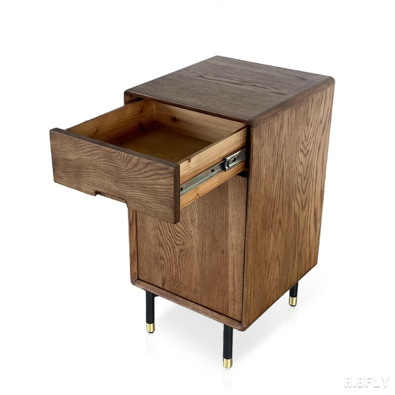 フランスアンティーク木製サイドキャビネット/ナイトテーブル机/飾り棚