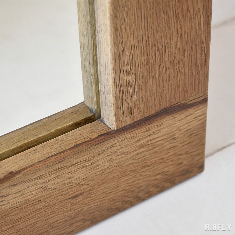 カントリー調 オーク材フレーム ウォールミラー カナディアン