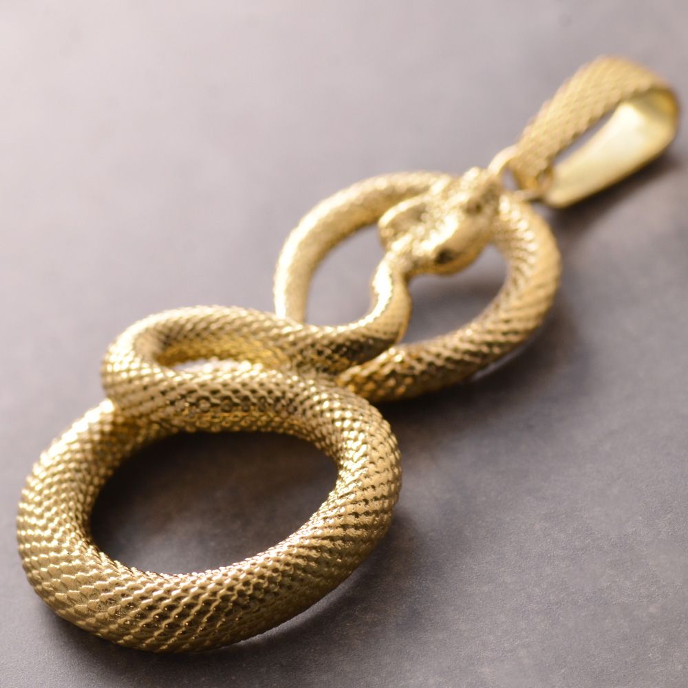 楽天市場】ペンダントトップ メンズ 18金 K18 18K 喜平用 蛇 スネーク