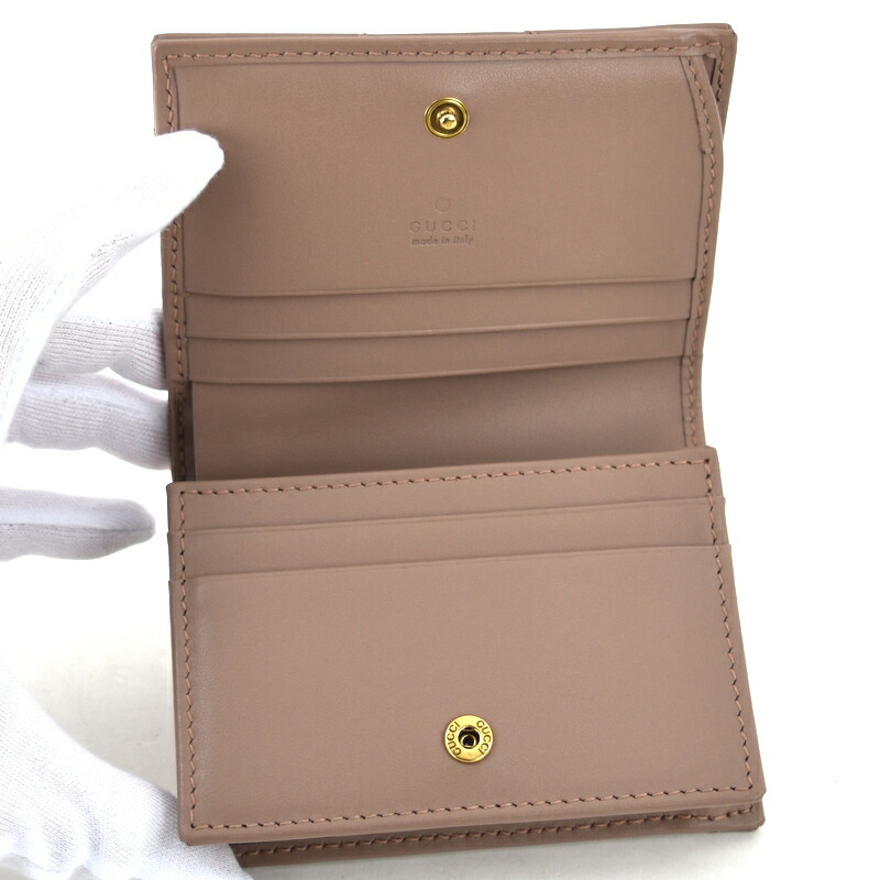 楽天市場】グッチ 財布 レディース 二つ折り財布 GGマーモント 466492