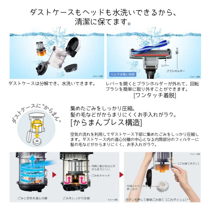 楽天市場】日立 掃除機 CV-SV90K-W パワかるサイクロン サイクロン式