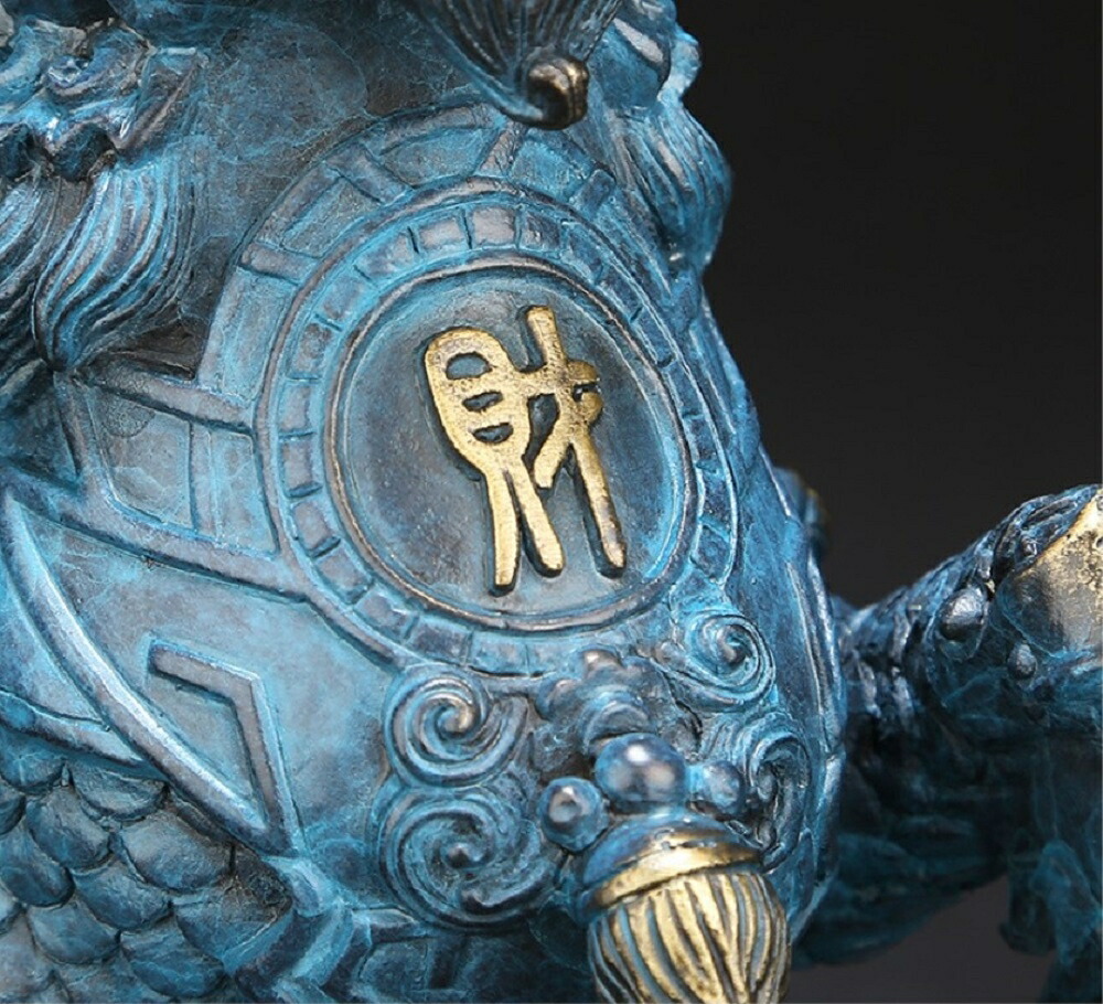 楽天市場】【ランキング1位6冠達成】置物 銅製 麒麟 風水グッズ 麒麟の