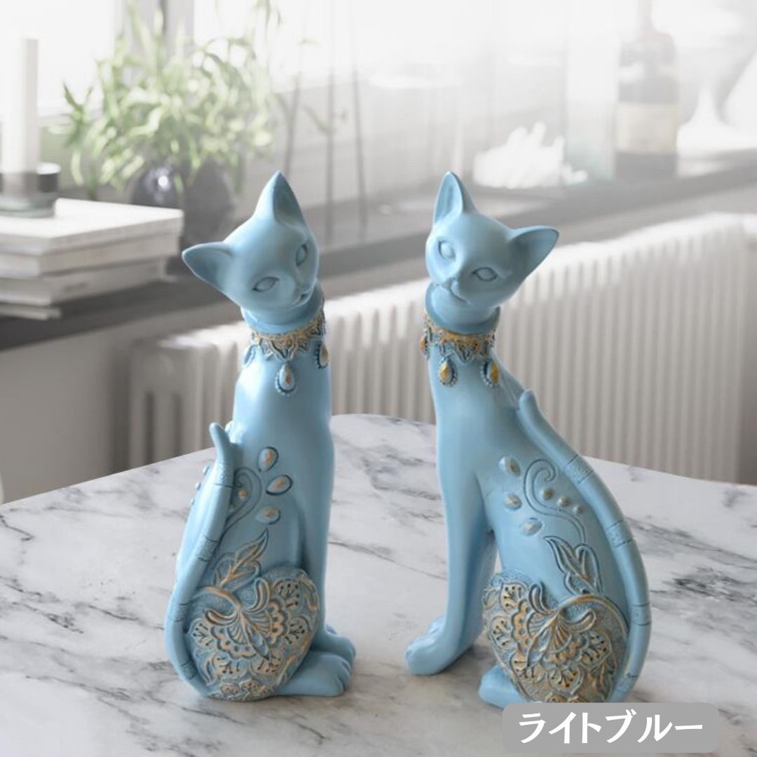 楽天市場】【人気商品】 置物 マジェスティック アラビアンキャット 2