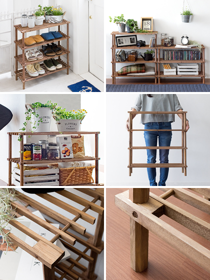 楽天市場】【2/15限定！全品10%OFFクーポン配布中】 ラック 木製 棚 4