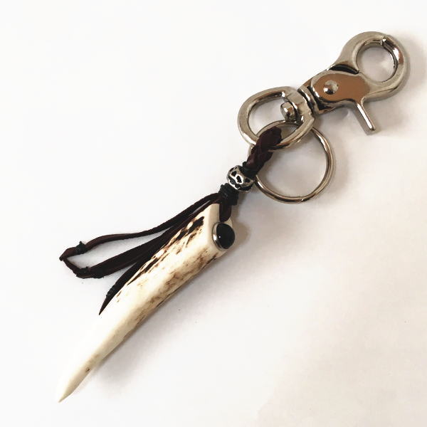 楽天市場】送料無料 えぞしかの角 キーホルダー オニキス 小サイズ