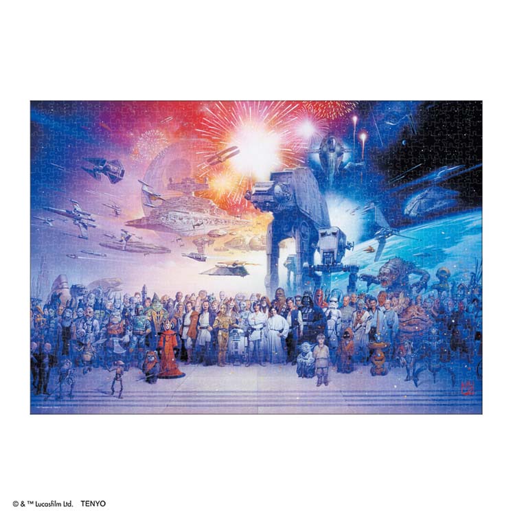 STAR WARS スターウォーズ タイラースタウト アートジグソーパズル完成