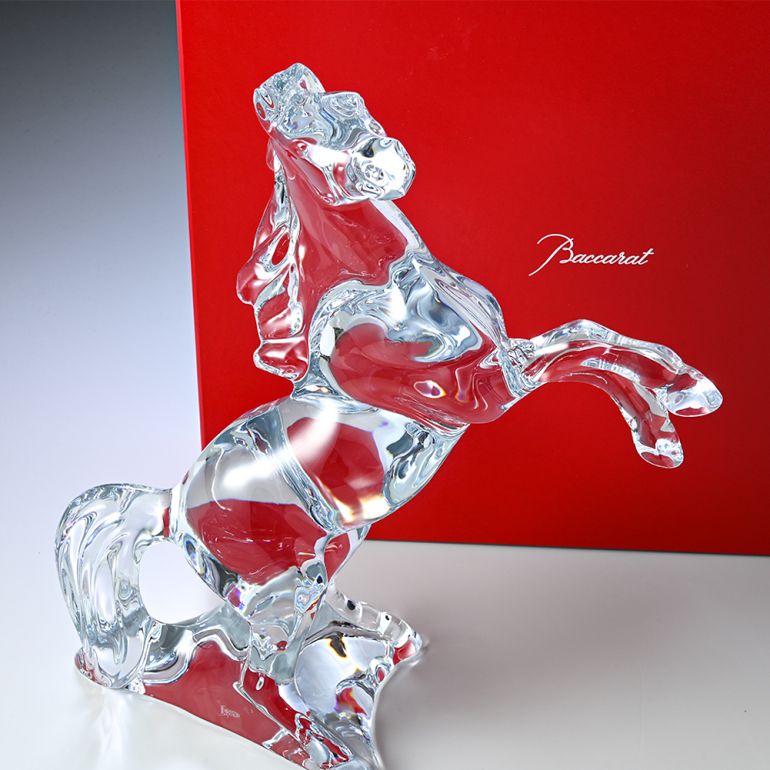 バカラ 干支 走る馬 全長約22cm 重量約1350g ウマ Baccarat バカラ