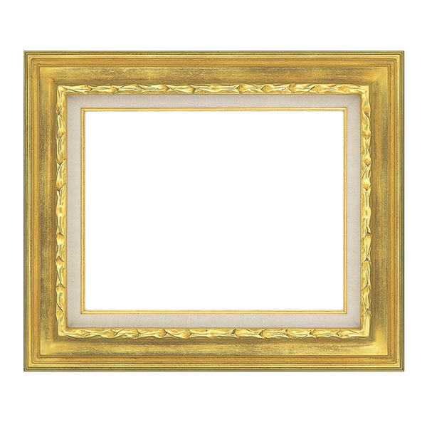 楽天市場】豪華仕様 油絵額縁／油彩額縁 【P8 ゴールド】 黄袋 吊金具