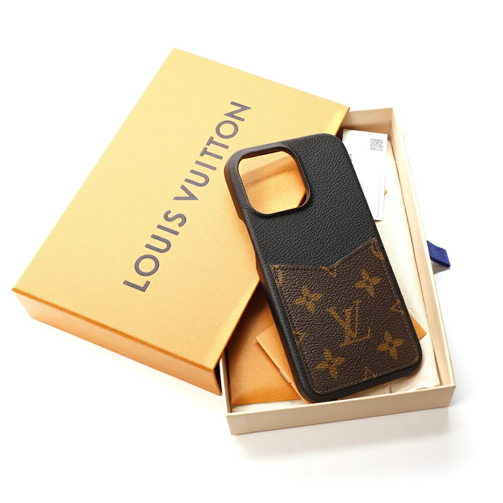 未使用品級 ルイヴィトン モノグラム iPhone 14pro ケース バンパー