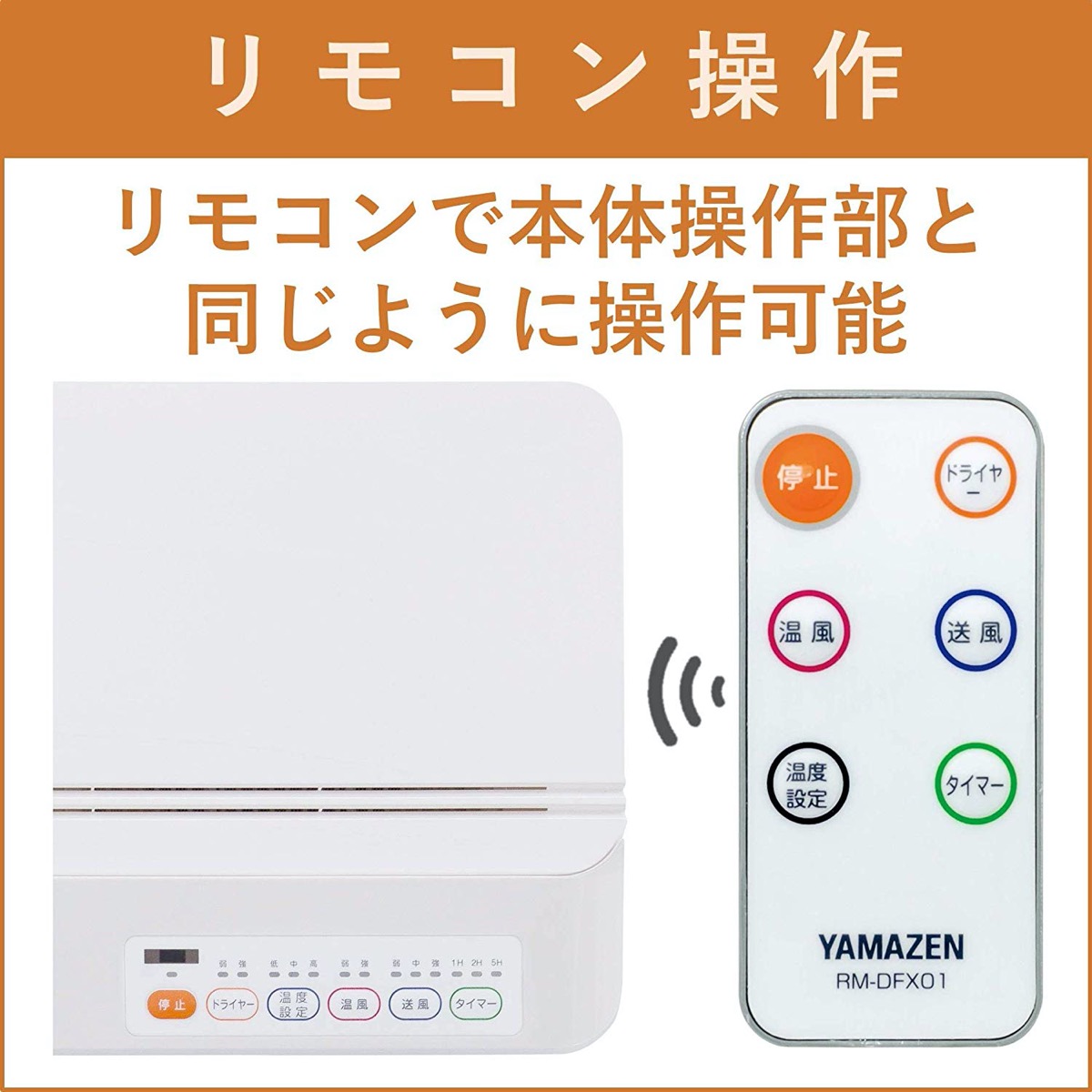 楽天市場】山善 DFX-RJ12 壁掛式 脱衣所 温風ヒーター 温風 送風切替