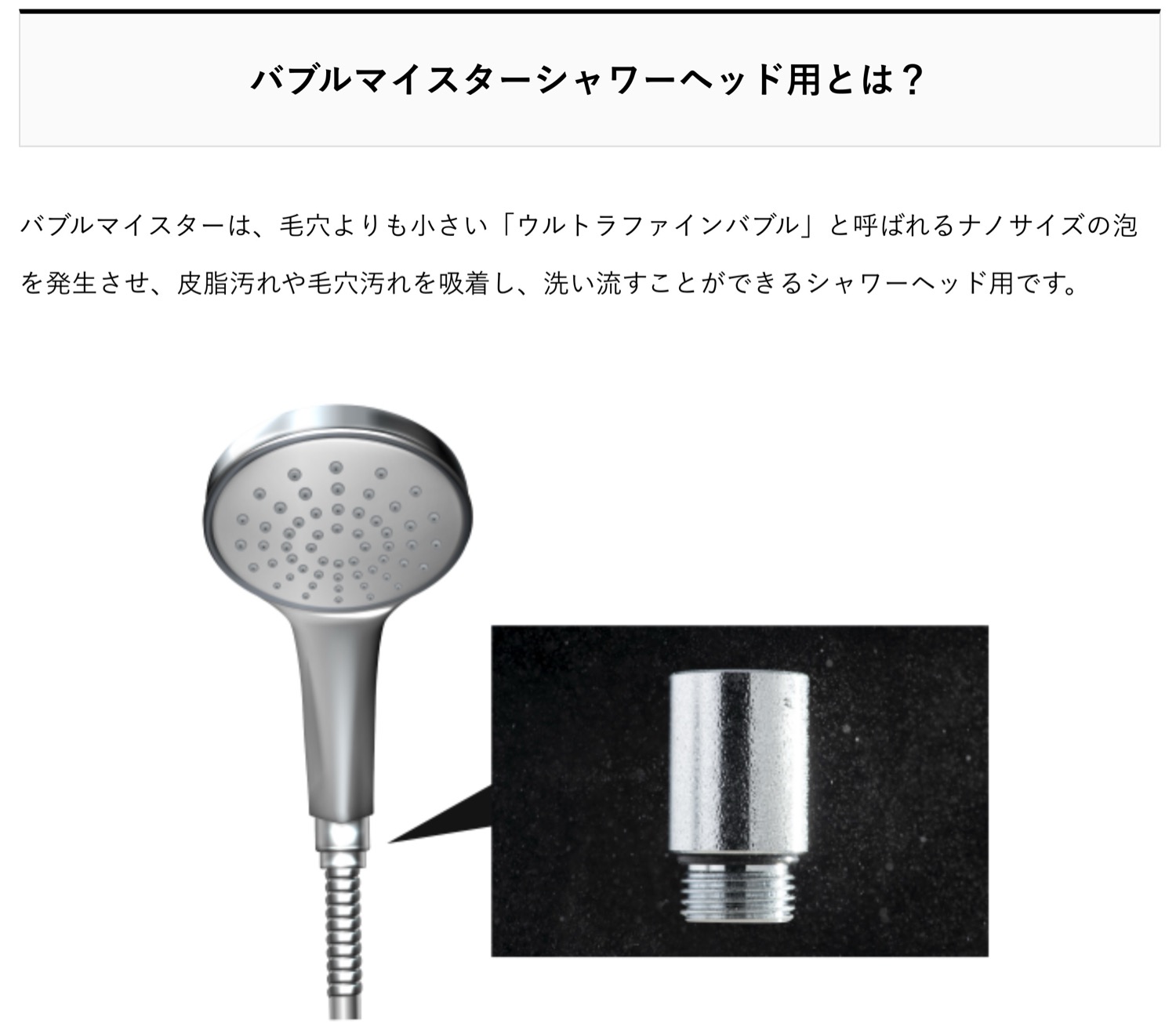 楽天市場】富士計器 エニティ バブルマイスター シャワーヘッド用