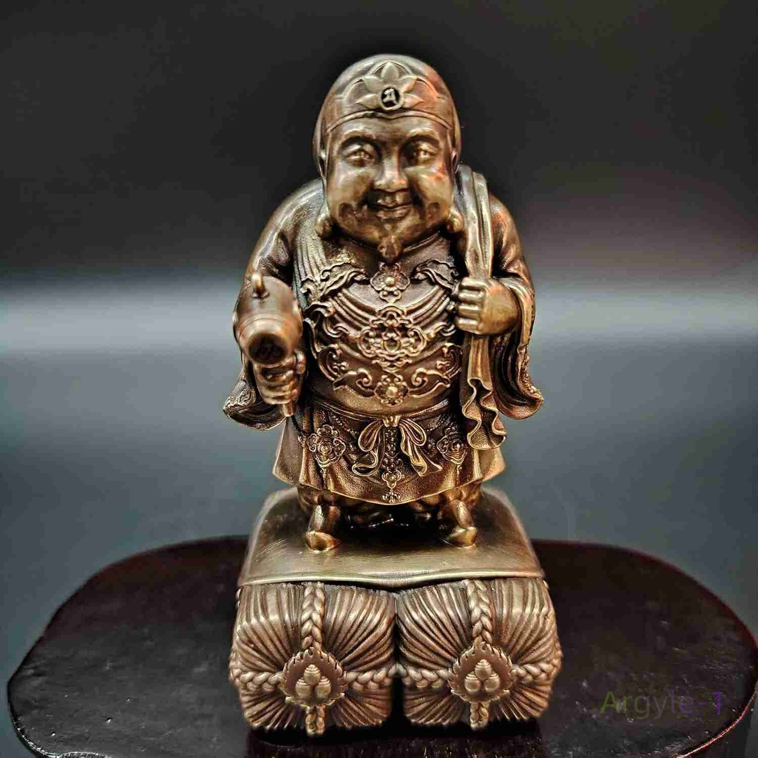 楽天市場】銅器（だいこくてん） 置物 仏像 古美色 高さ10cm 大黒天