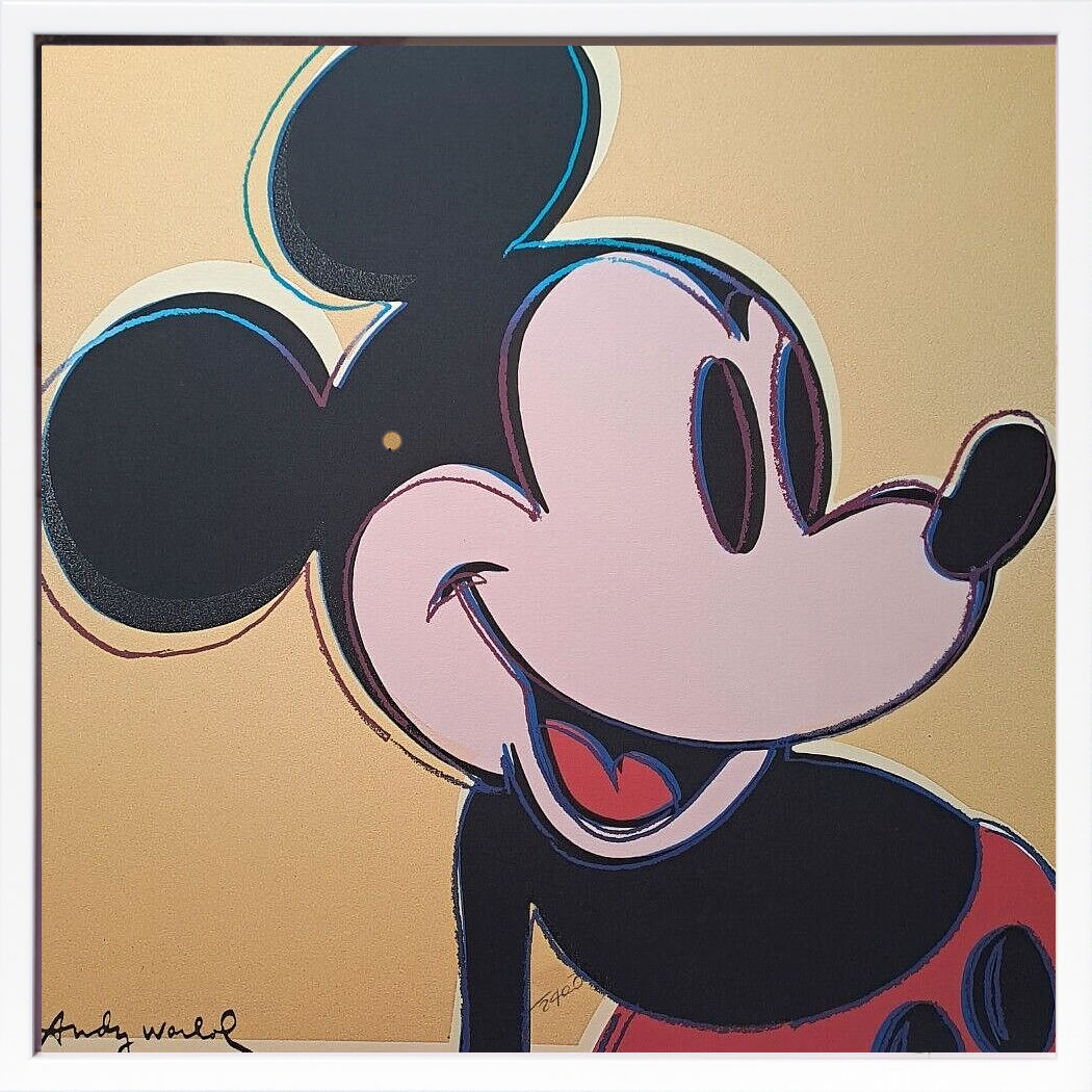 模写】限定100枚 アート品 アンディ・ウォーホル ミッキーマウス 模写