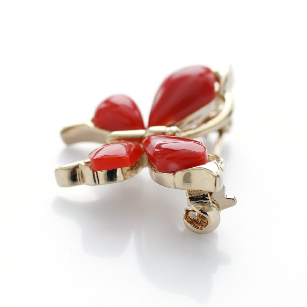 楽天市場】≪1年保証付き≫ 日本産血赤珊瑚 白珊瑚 蝶々 上品 希少