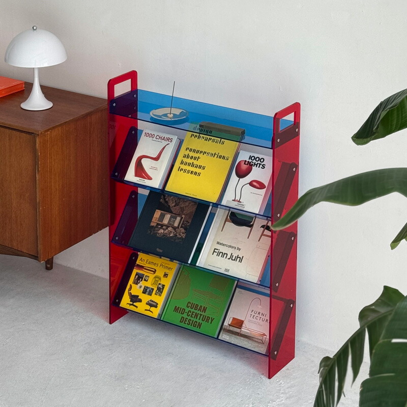 楽天市場】バイカラー アクリル ディスプレイマガジンラック【ART OF