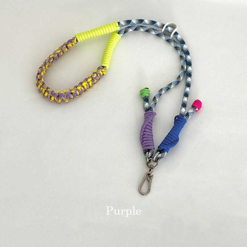 楽天市場】マルチカラー パラコードストラップ スマホショルダー【ART