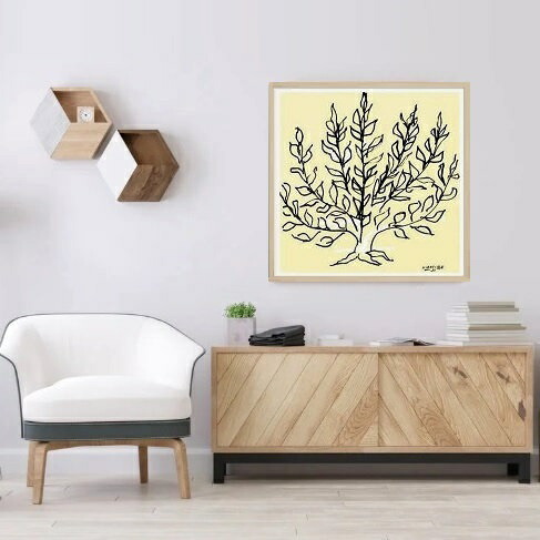 楽天市場】アンリ・マティス | 木製額装アートポスター「低木」(額外寸