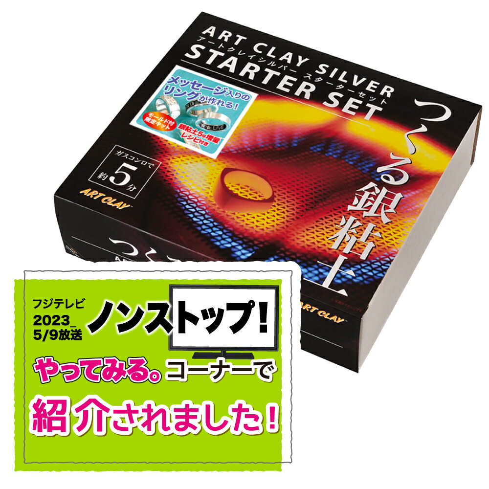 楽天市場】アートクレイシルバースターターセット 銀粘土 5g増量 送料