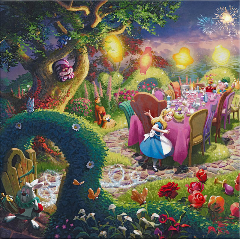 ディズニー映画アリスインワンダーランドパズル3部作完成品