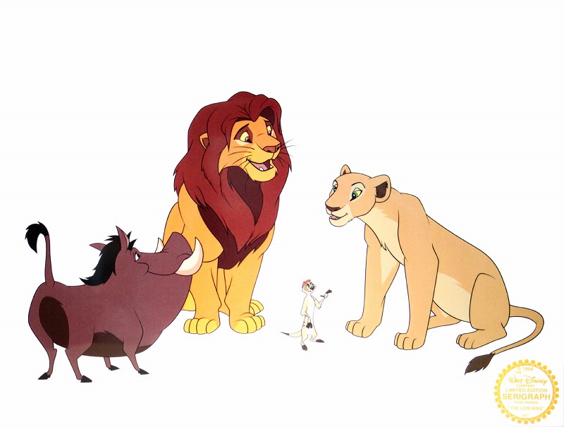 ディズニー セル画 ライオンキング 世界限定25 証明書(COA)付き