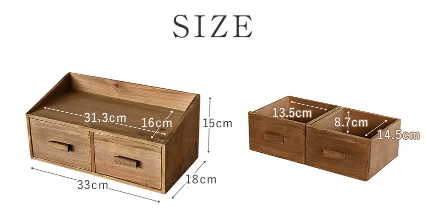 楽天市場】天然木 アンティーク調 二列上部ラック(M) 卓上チェスト