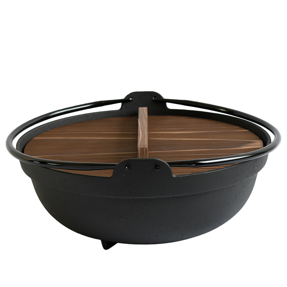 楽天市場】南部鉄器 いろり鍋 9寸 囲炉裏鍋 IH対応 内径270mm 南部鉄