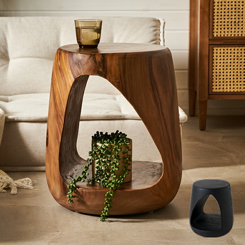 楽天市場】ウッド スツール 木製 おしゃれ 椅子 玄関 無垢材 サイド