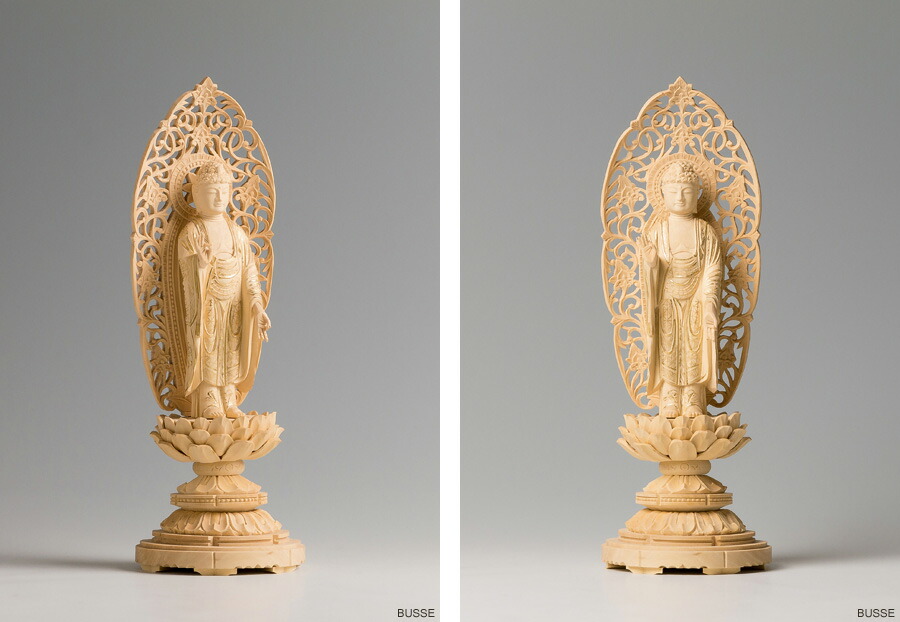 n*i様 総柘植材 仏教工芸品 時代彫刻 一刀彫 極上彫 木彫仏像 阿弥陀