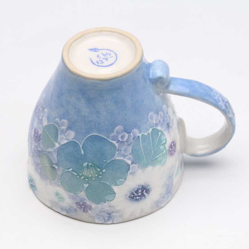 楽天市場】【青彩白花 マグ】瀬戸焼 和食器 食器 コーヒーカップ