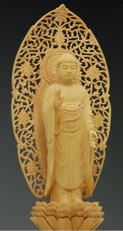 楽天市場】仏像 【上等品蓮華八角台座】舟弥陀立像3.0号（浄土宗向