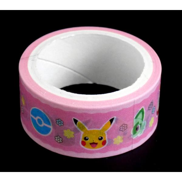楽天市場】マスキングテープ ポケモンB 1.5cm×長さ3m (100円ショップ