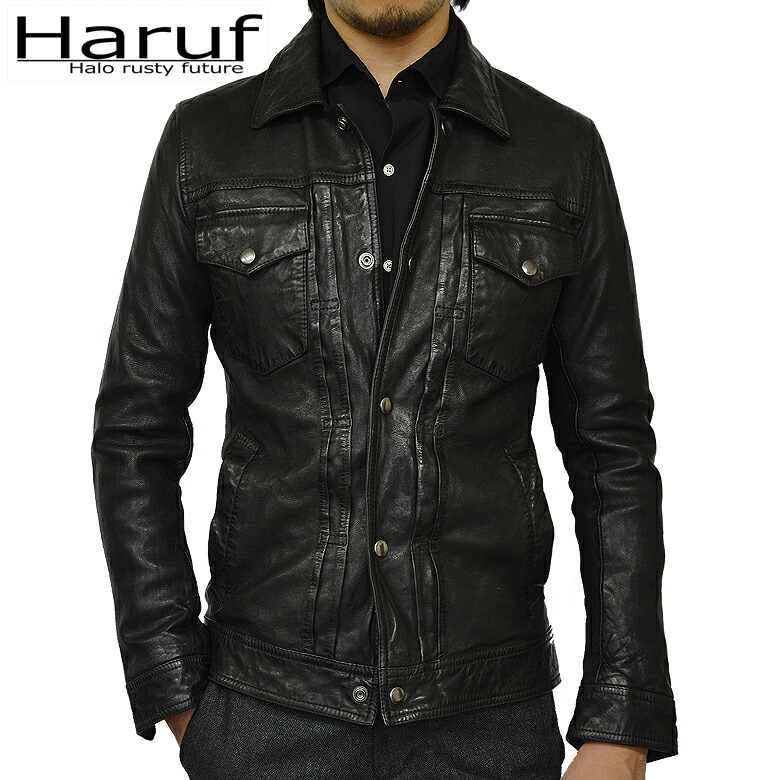 楽天市場】レザージャケット 革ジャン gジャン ジージャン メンズ 本革
