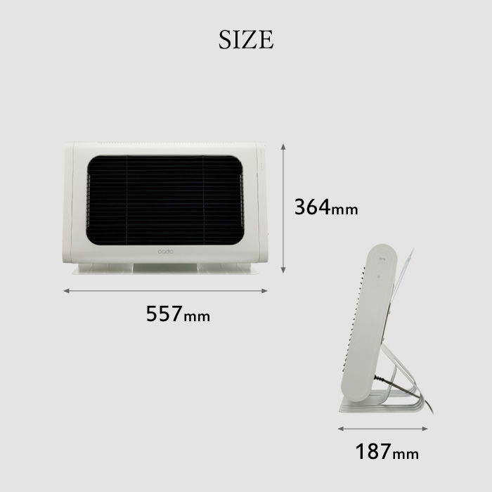 楽天市場】お買物マラソン/ cado/カドー 《 電気ヒーター SOL002