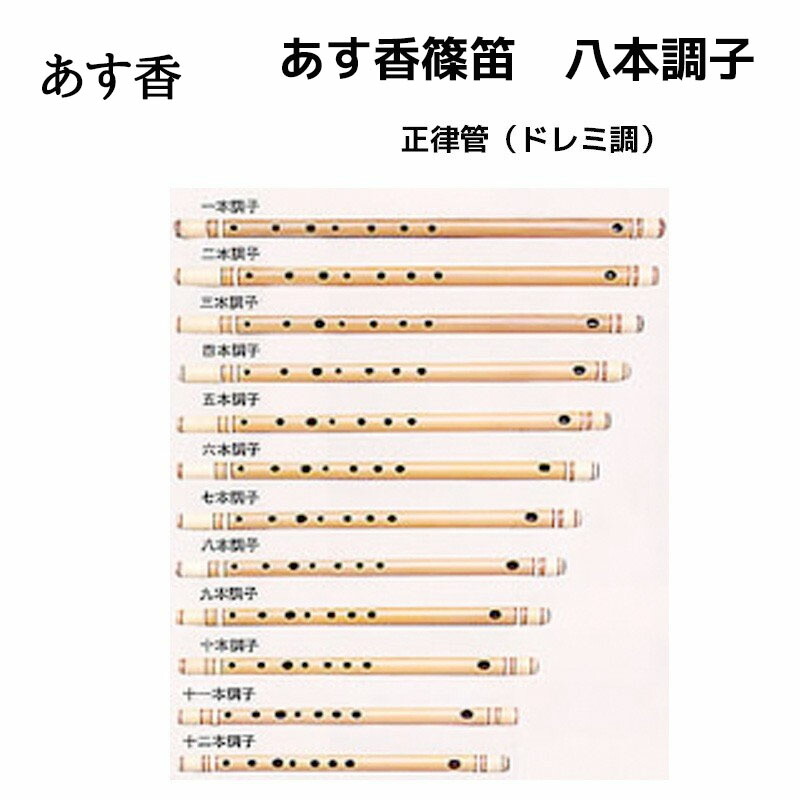 篠笛 八本調子ドレミ調 篠笛八本調子 C管 唄物 ドレミ調