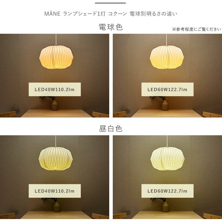 楽天市場】モーネ ランプシェード1灯 コクーン （シェード・灯具セット