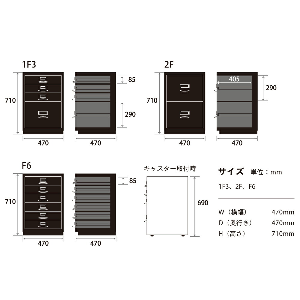 楽天市場】ビスレー キャスターベース BISLEY Fシリーズキャビネット
