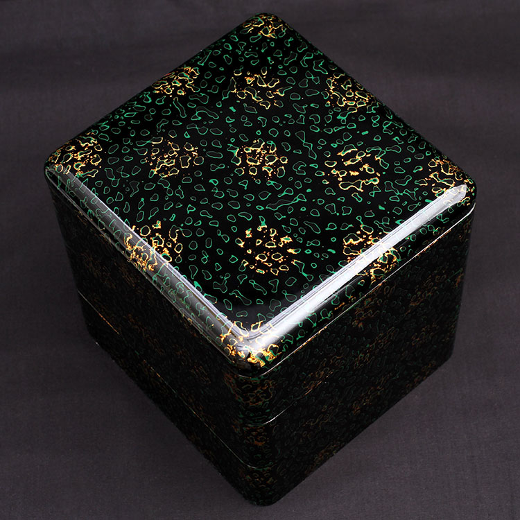 楽天市場】【津軽塗 唐塗】 重箱6寸黒上 【IO-002】【送料無料】 青森