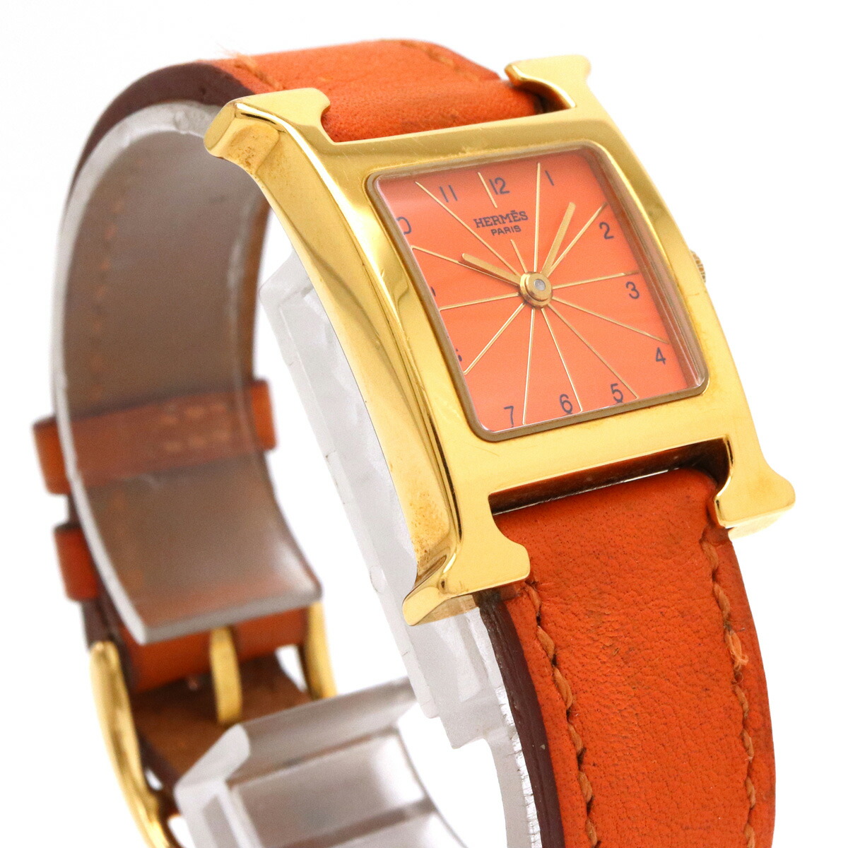 HERMES(エルメス)Hウォッチ オレンジ色 【公式通販】