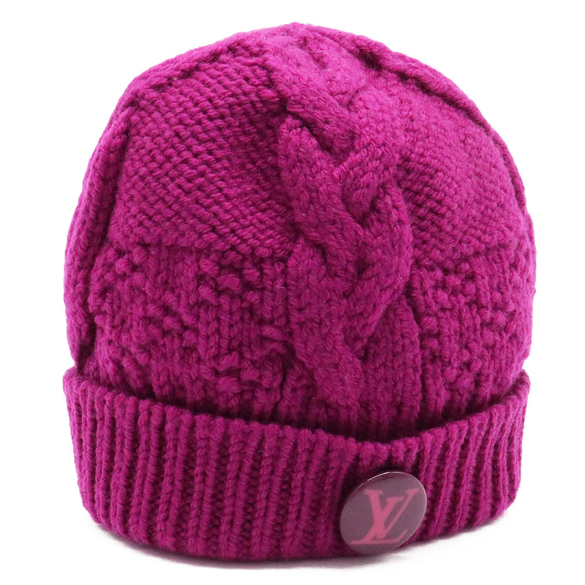 LOUIS VUITTON ピンクニット帽 【公式通販】