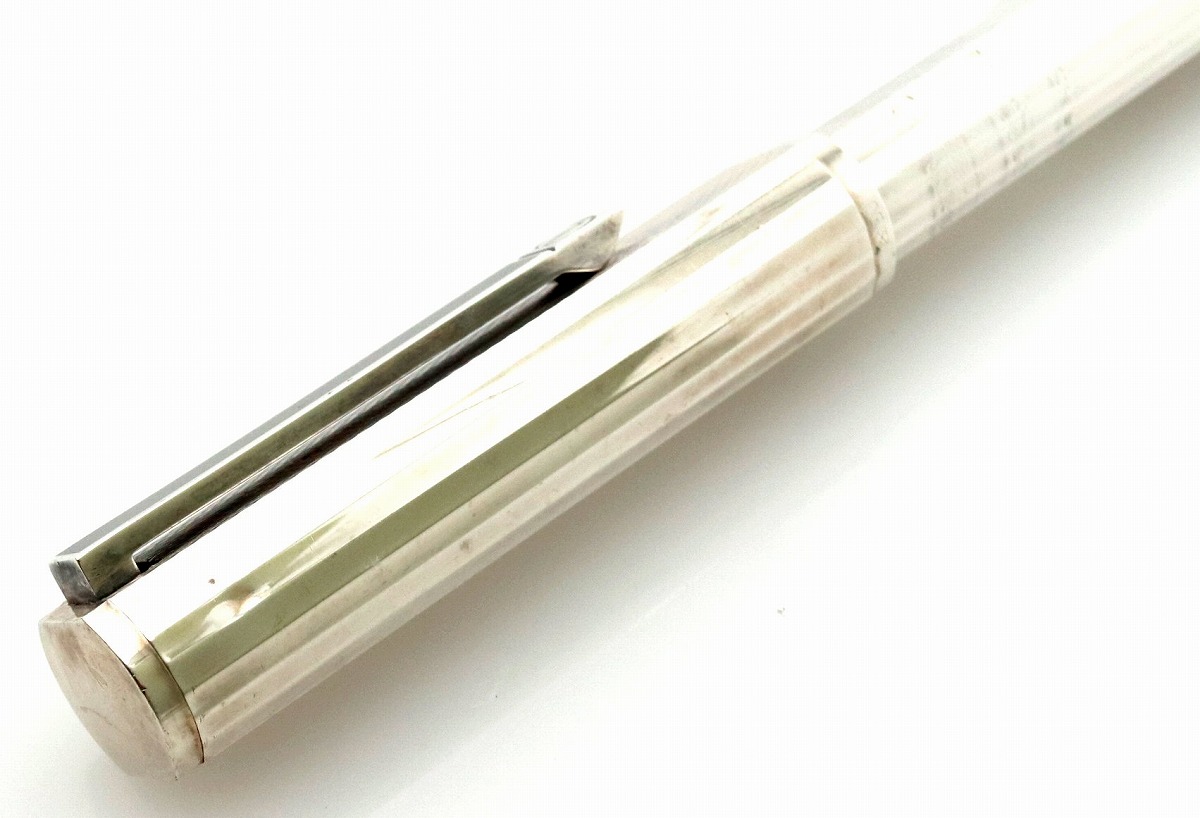 楽天市場】dunhill ダンヒル 万年筆 ペン先K18 シルバー インクなし